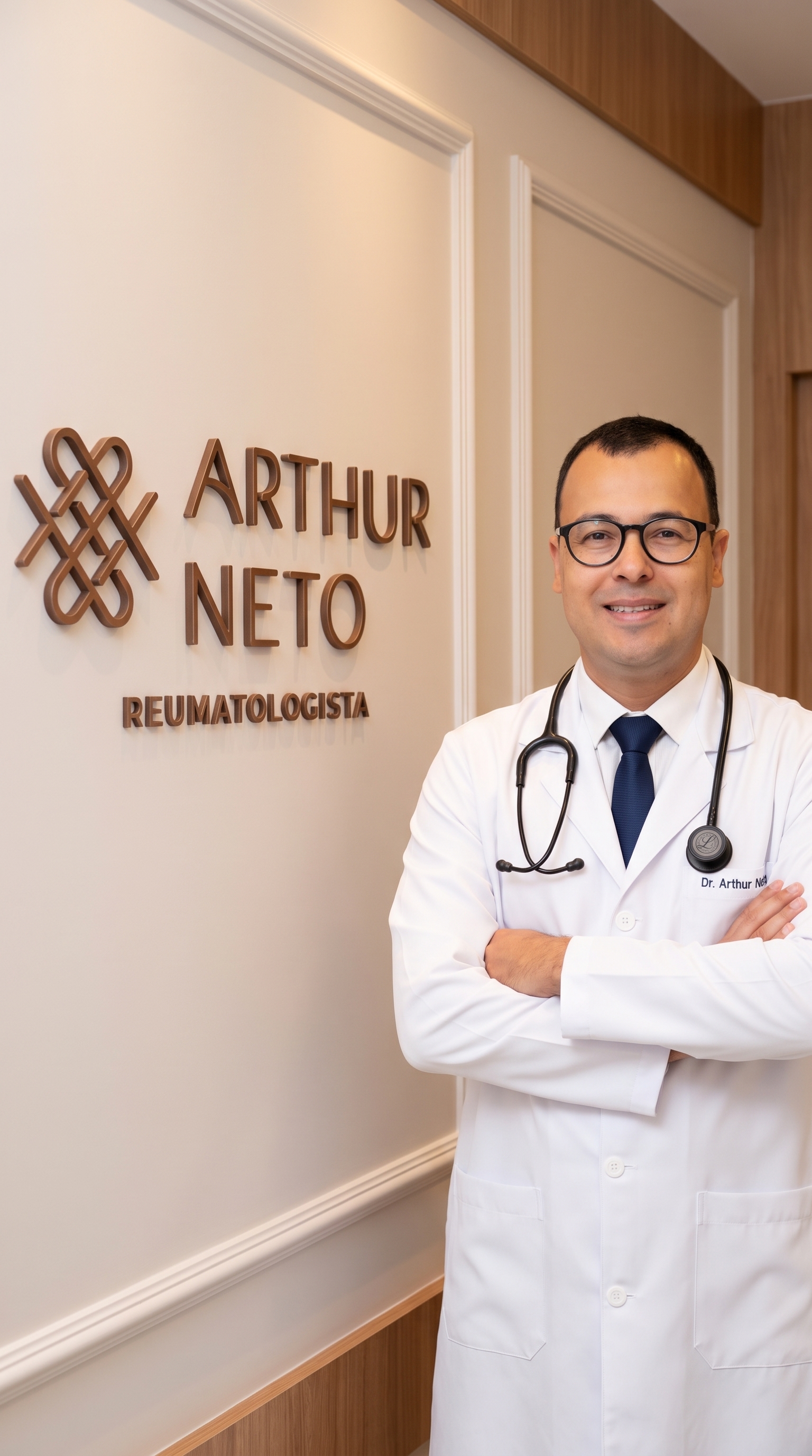 Dr. Arthur Neto em seu consultório